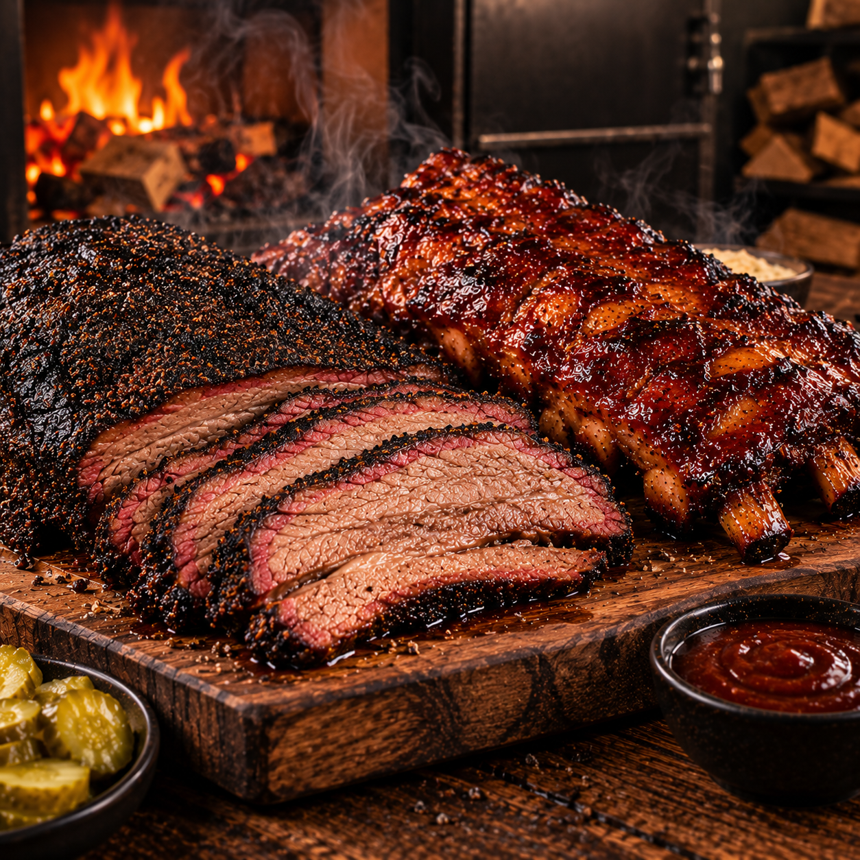 brisket y costilla